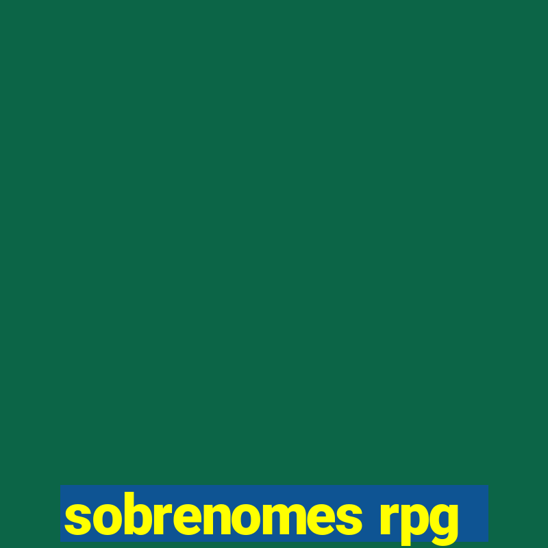 sobrenomes rpg